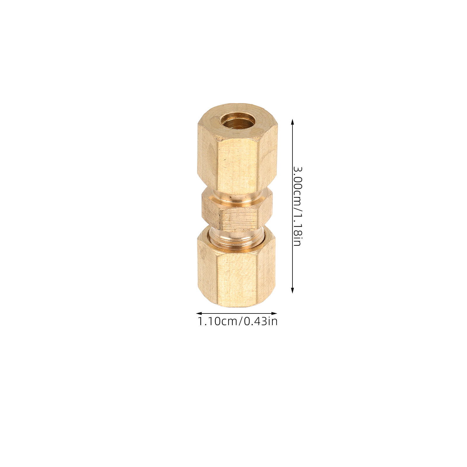 10Pcs Brass Brake Line Union C - Compression Fitting Brass ulasan dan harga