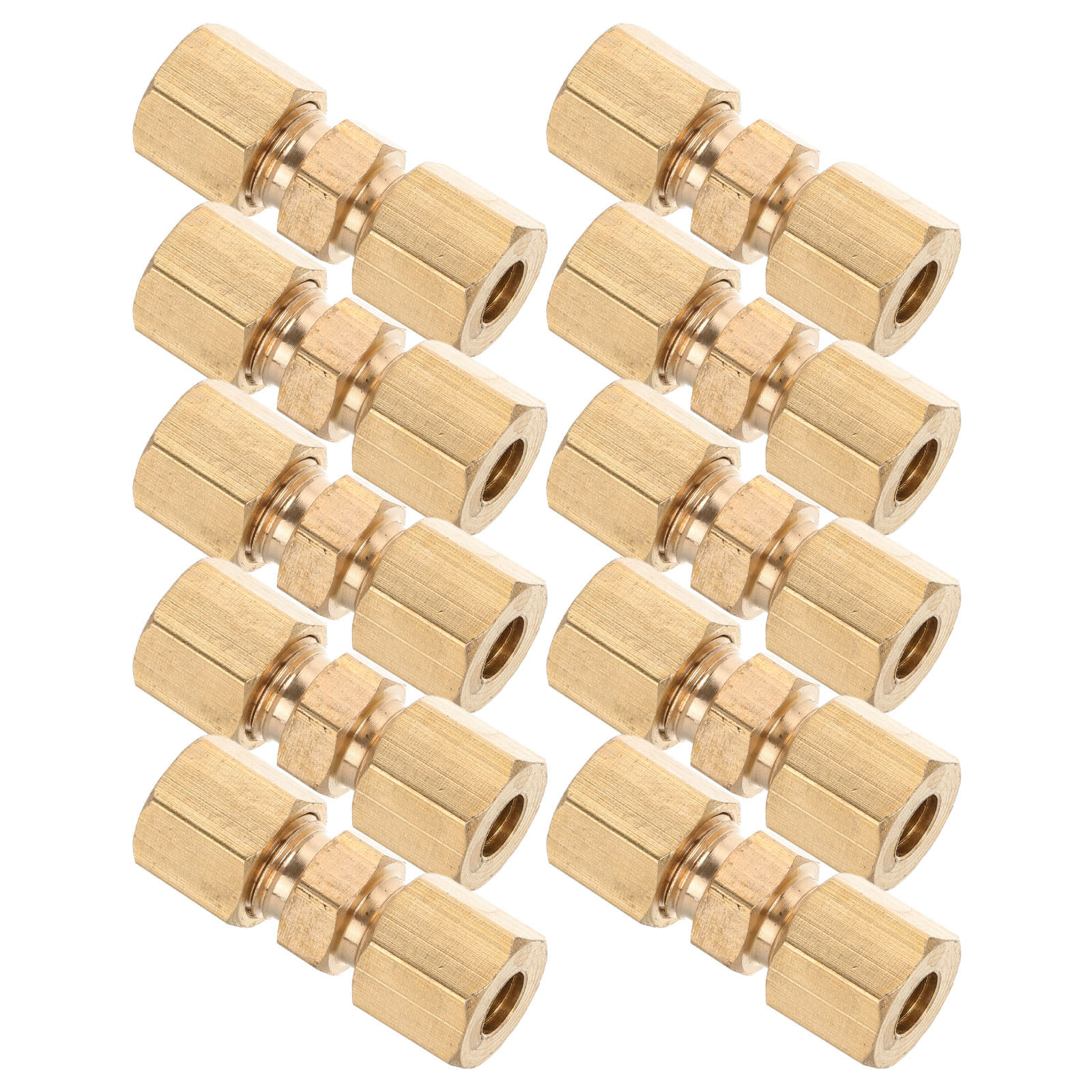10Pcs Brass Brake Line Union C - Compression Fitting Brass ulasan dan harga