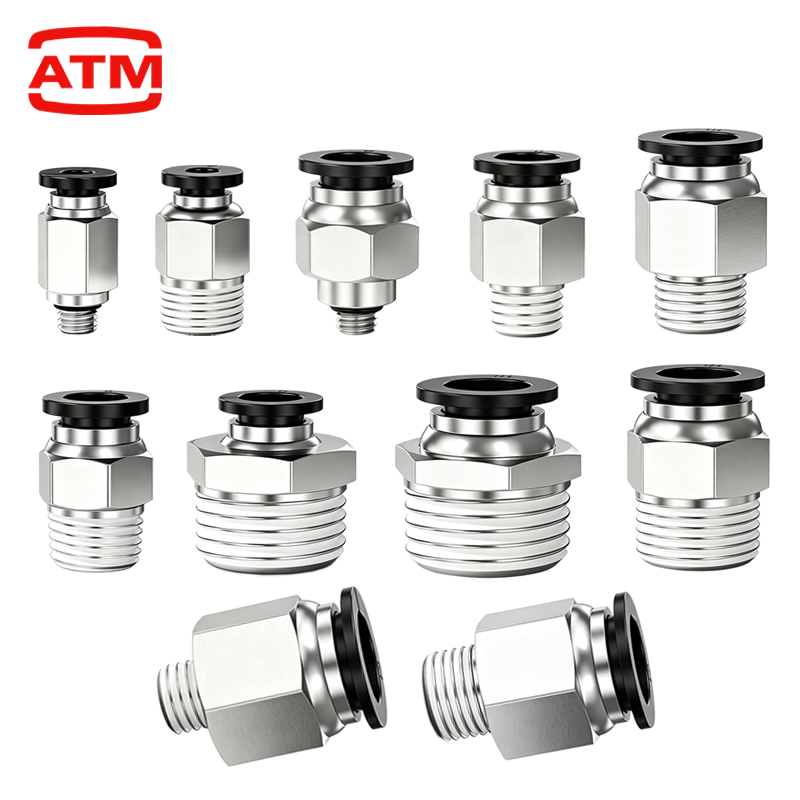 PC Pneumatic Air Connector Fit - Compression Fitting Brass ulasan dan harga