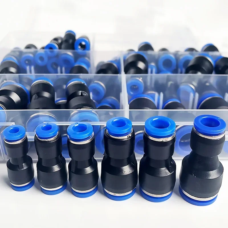 61PCs Boxed PG Pneumatic Conne - Compression Fitting Brass ulasan dan harga