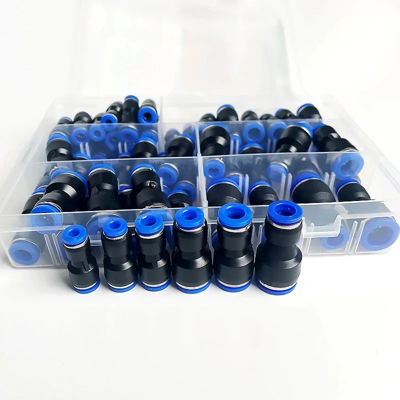 61PCs Boxed PG Pneumatic Conne - Compression Fitting Brass ulasan dan harga